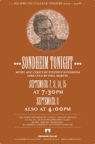 Sondheim Tonight's Poster