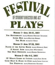 Student Directed One Acts's Poster
